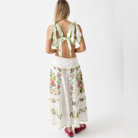 Farm Rio Tropical Romance Floral Maxi Dress size medium - Picture 3 of 11